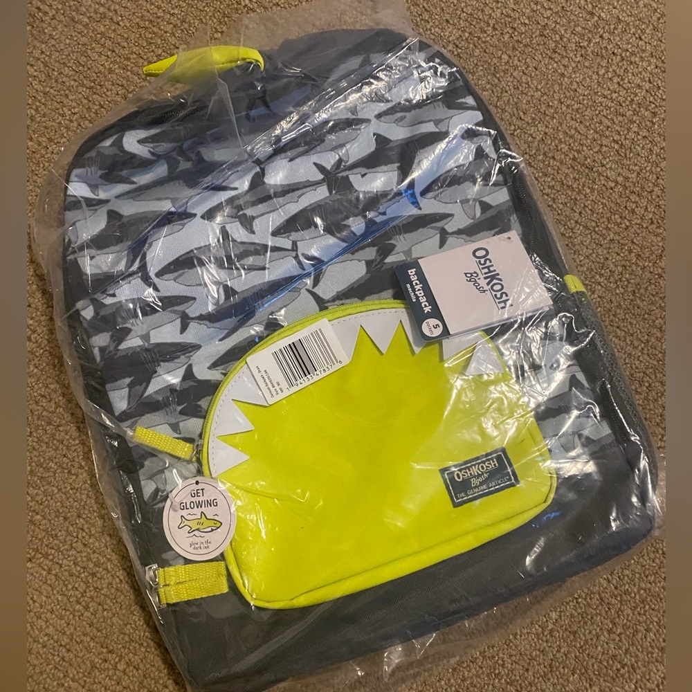 Oskkosh glow in the dark back pack